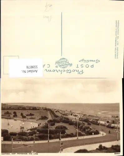 559078,England Southsea Portsmouth Promenade and Lake Strandleben Bus