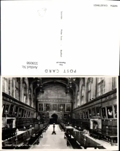 559098,England Oxford Christ Church Dining Hall East Speisesaal