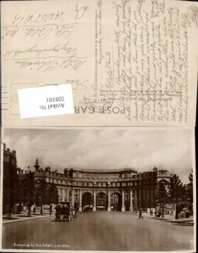 559101,England London Entrance to the Mall Kutsche