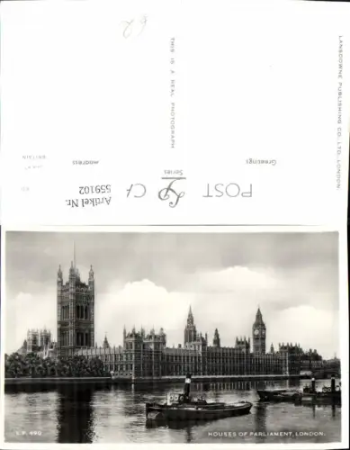 559102,England London Houses of Parliament Dampfer Schiff