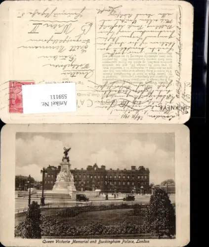 559111,England London Queen Victoria Memorial and Buckingham Palace Automobile