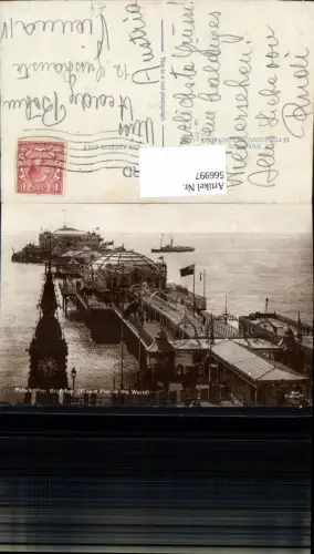 566997,England Palace Pier Brighton Dampfer Schiff