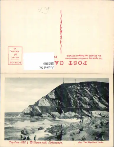 585989,Capstone Hill and Wildersmouth Ilfracombe Strand Küste England