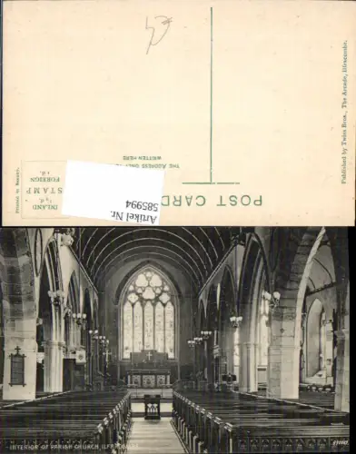 585994,Interior of Parish Church Ilfracombe Kirche Innen England