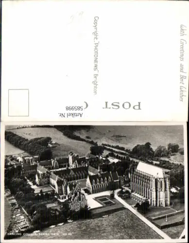 585998,Lancing College Aerial view Luftbild Lancing England