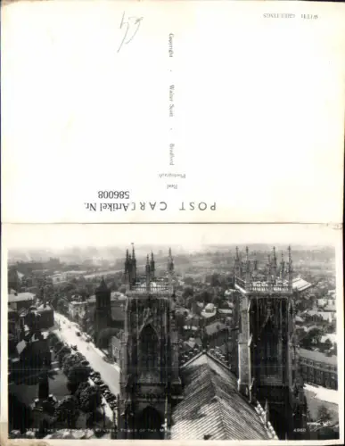 586008,Foto Ak York The City form the Central Tower of the Minster England