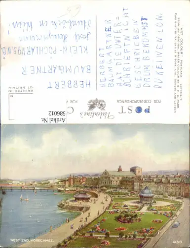 586012,West End Morecambe England Küste