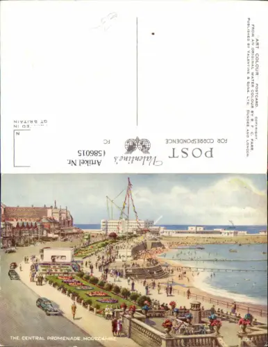 586015,The Central Promenade Morecambe Strand Strandleben England