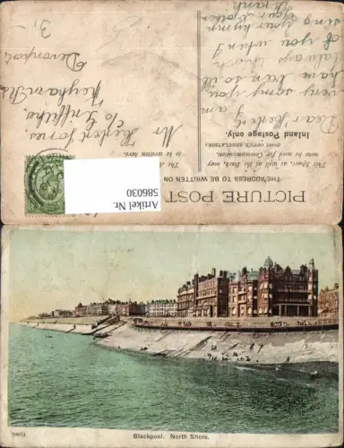 586030,Blackpool North Shore Küste Strand England
