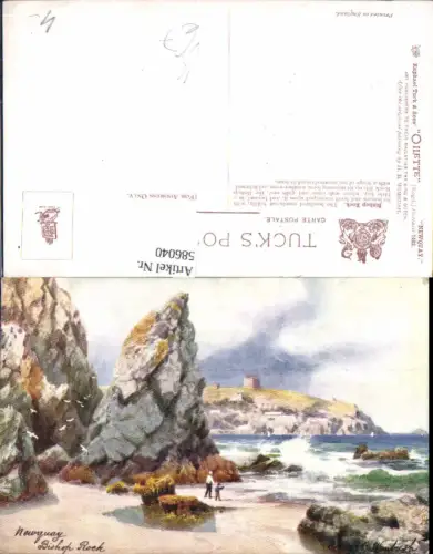 586040,Künstler Ak H. B. Wimbush Bishop Rock Küste England pub Raphael Tuck Sons 7462