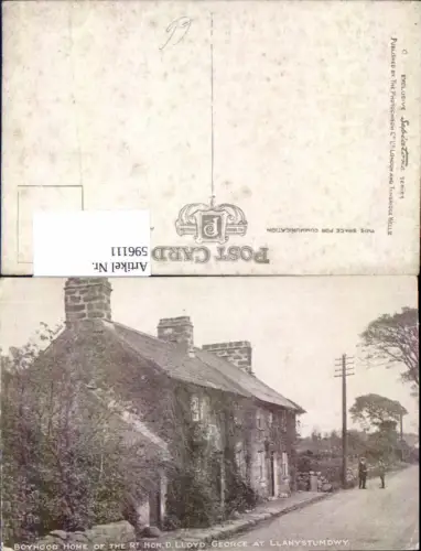 596111,Boyhood Home of the Rt. Hon. D. Lloyd George at Llanystumdwy United Kingdom