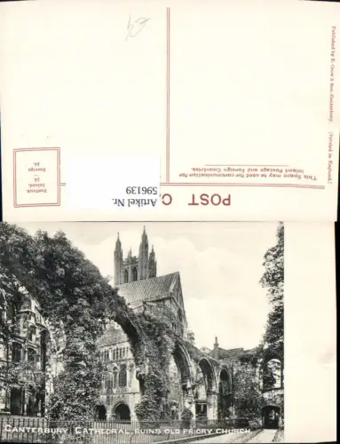 596139,Canterbury Cathedral Ruins Old Priory Church Kirche Kathedrale United Kingdom