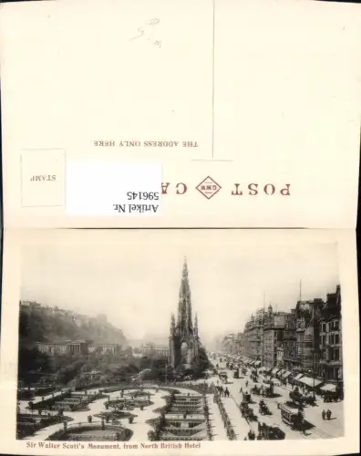 596145,Edinburgh Sir Walter Scotts Monument from North British Hotel United Kingdom