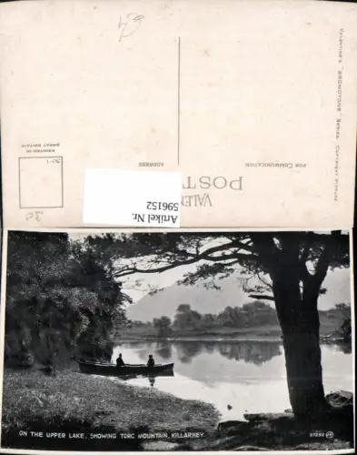 596152,On the Upper Lake Showing Torc Mountain Killarney Boot United Kingdom