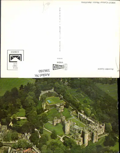 596160,Fliegeraufnahme Arundel Castle Schloss United Kingdom