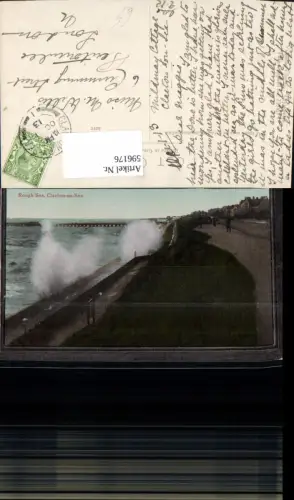 596176,Rough Sea Clacton-on-Sea Brandung Küste United Kingdom