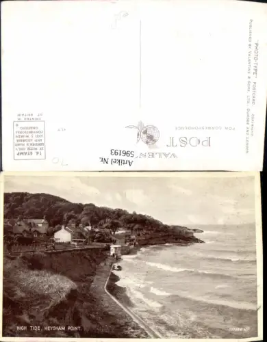 596193,High Tide Heysam Point Küste United Kingdom