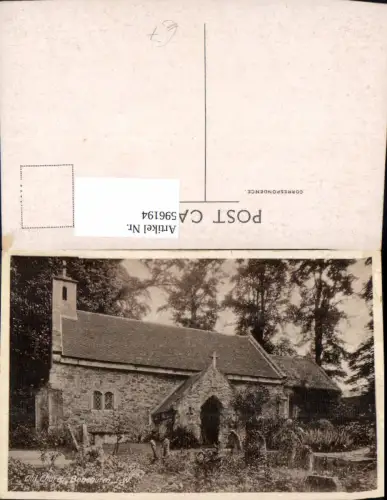 596194,Old Church Bonchurch I. W. Kirche United Kingdom