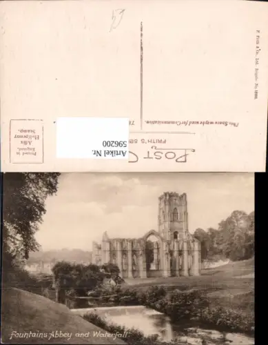 596200,Fountains Abbey and Waterfall Wasserfall United Kingdom