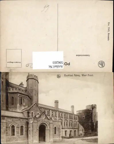596203,Buckfast Abbey West Front United Kingdom