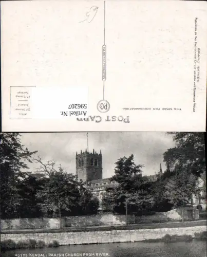 596207,Kendal Parish Church form River Kirche United Kingdom