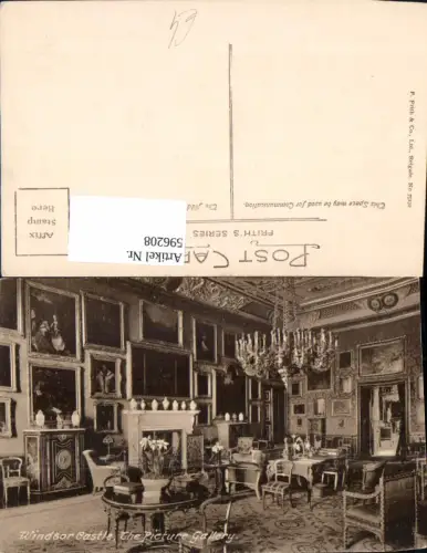 596208,Windsor Castle The Picture Gallery Schloss Innen United Kingdom