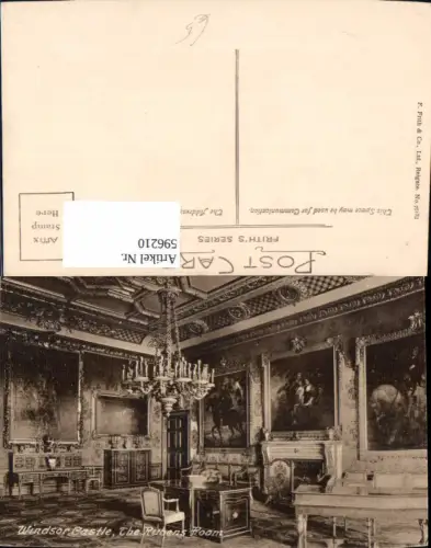 596210,Windsor Castle The Rubens Room Schloss Innen United Kingdom