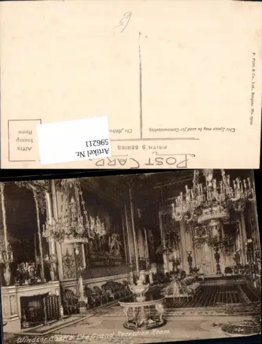 596211,Windsor Castle The Grand Reception Room Schloss Innen United Kingdom