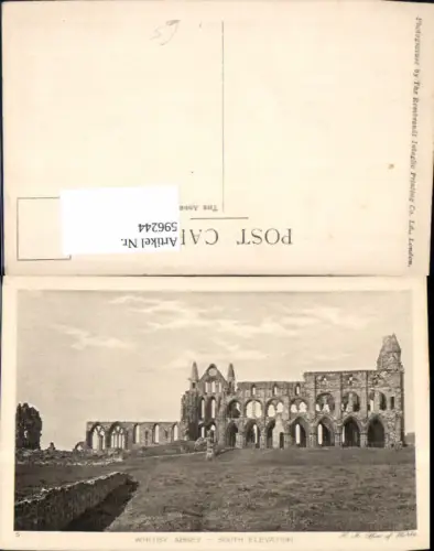 596244,Whitby Abbey South Evlevation Ruine United Kingdom