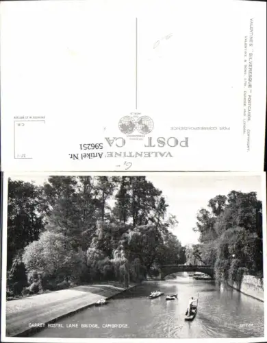 596251,Carret Hostel Lane Bridge Cambridge Brücke Boote United Kingdom