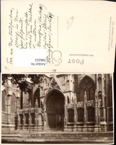 596253,The South Porch Lincoln Cathedral Kathedrale United Kingdom