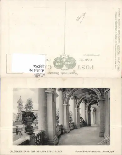 596254,London Colonnade in British Applied Arts Palace United Kingdom