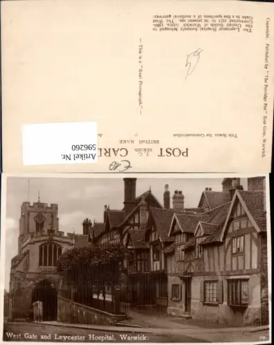 596260,West Gate and Leycester Hospital Warwick United Kingdom