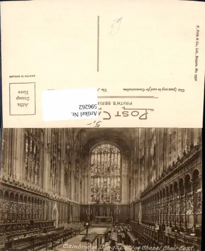 596262,Cambridge Kings College Chapel Choir East Kirche Innen United Kingdom