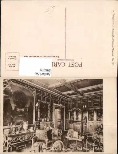 596269,Warwick Castle The Red Drawing Room Innen Schloss United Kingdom