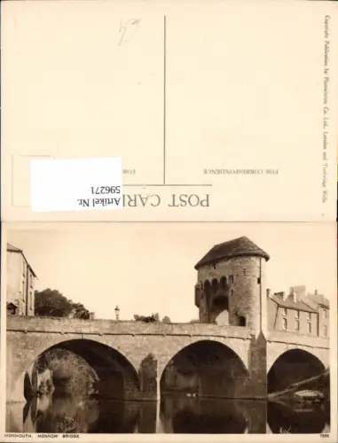 596271,Monmouth Monnow Bridge Brücke United Kingdom