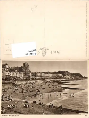 596273,Hastings from the Pier Strand Strandleben United Kingdom