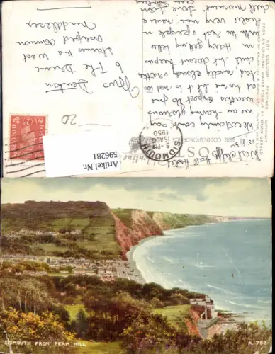 596281,Sidmouth from Peak Hill Küste United Kingdom