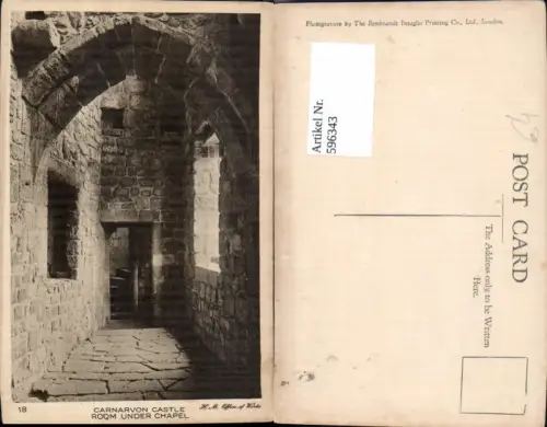 596343,Carnarvon Castle Room under Chapel Schloss United Kingdom
