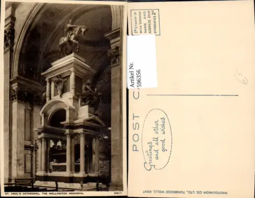 596356,London St Pauls Cathedral The Wellington Memorial United Kingdom