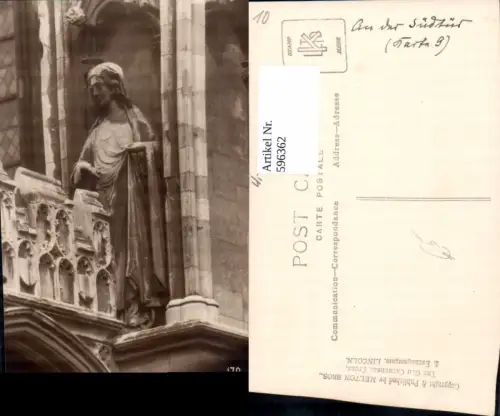 596362,Lincoln Cathedral Detailansicht Statue United Kingdom