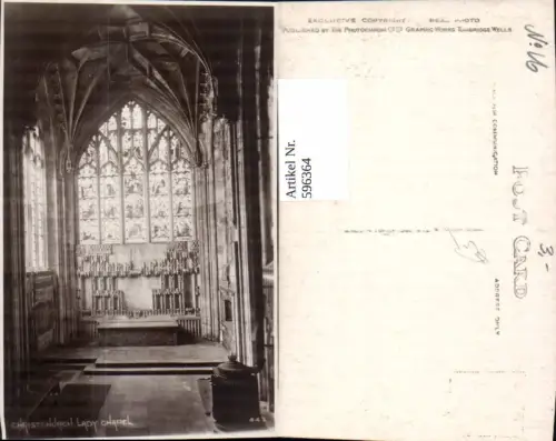 596364,Christchurch Lady Chapell Kirche Innen United Kingdom