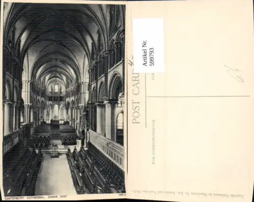 599793,Canterbury Cathedral Choir East Great Britain