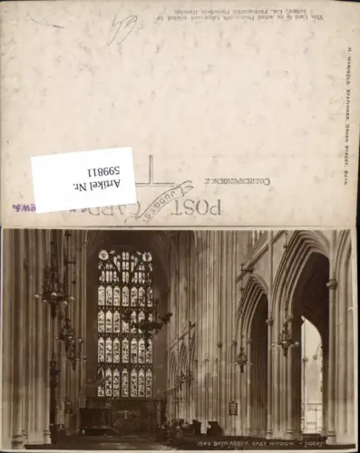 599811,Bath Abbey East Window Kirche Innen Great Britain