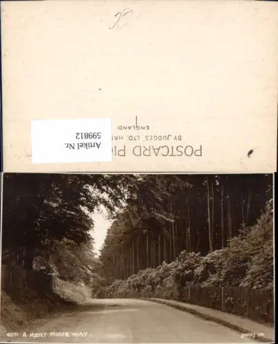 599812,A Kent highway Straße durch Wald Great Britain