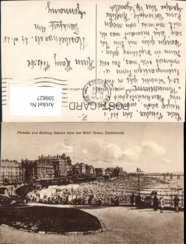 599827,Parades and Bathing Station form the Wish Tower Eastbourne Great Britain
