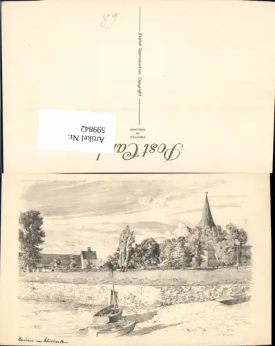599842,Künstler Ak Bosham Great Britain