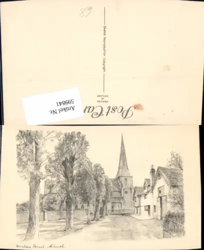 599841,Künstler Ak Bosham Church Great Britain
