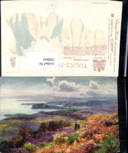 599844,Künstler Ak Scarbourough from the Moors Great Britain pub Raphael Tuck Sons 7774
