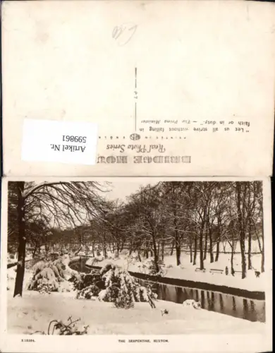 599861,Foto Ak Buxton The Serpentine Winteransicht Great Britain